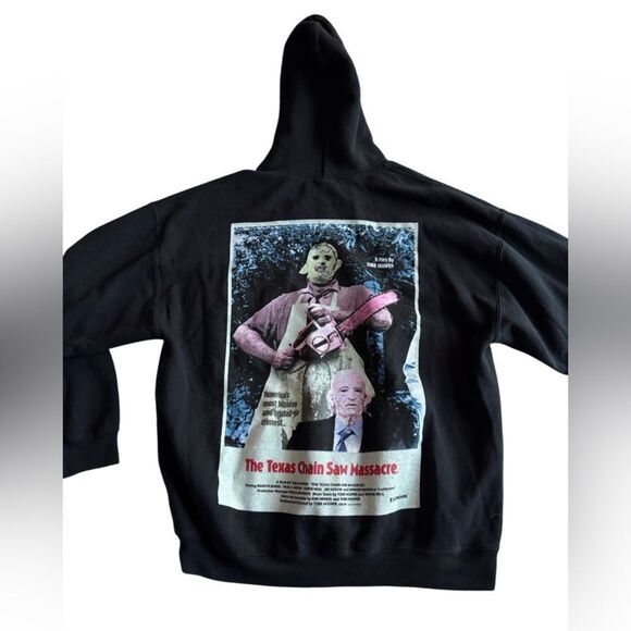 Travis Scott Texas Chainsaw Massacre NYC Halloween Hoodie Size X Large - Picture 2 of 5